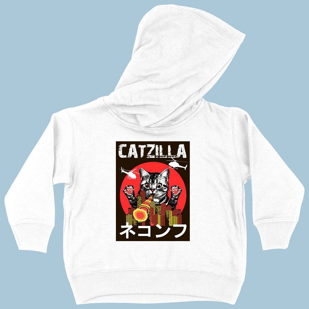 60412-39e1ad.jpeg Toddler Catzilla Hoodie - Japanese Vintage Hoodie Kids & Baby Toddler Clothing Color : White|Black|Pink