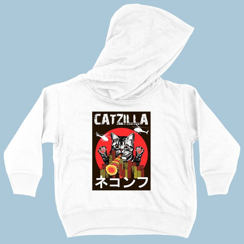 60412-b3d538.jpeg Toddler Catzilla Hoodie - Japanese Vintage Hoodie Kids & Baby Toddler Clothing Color : White|Black|Pink