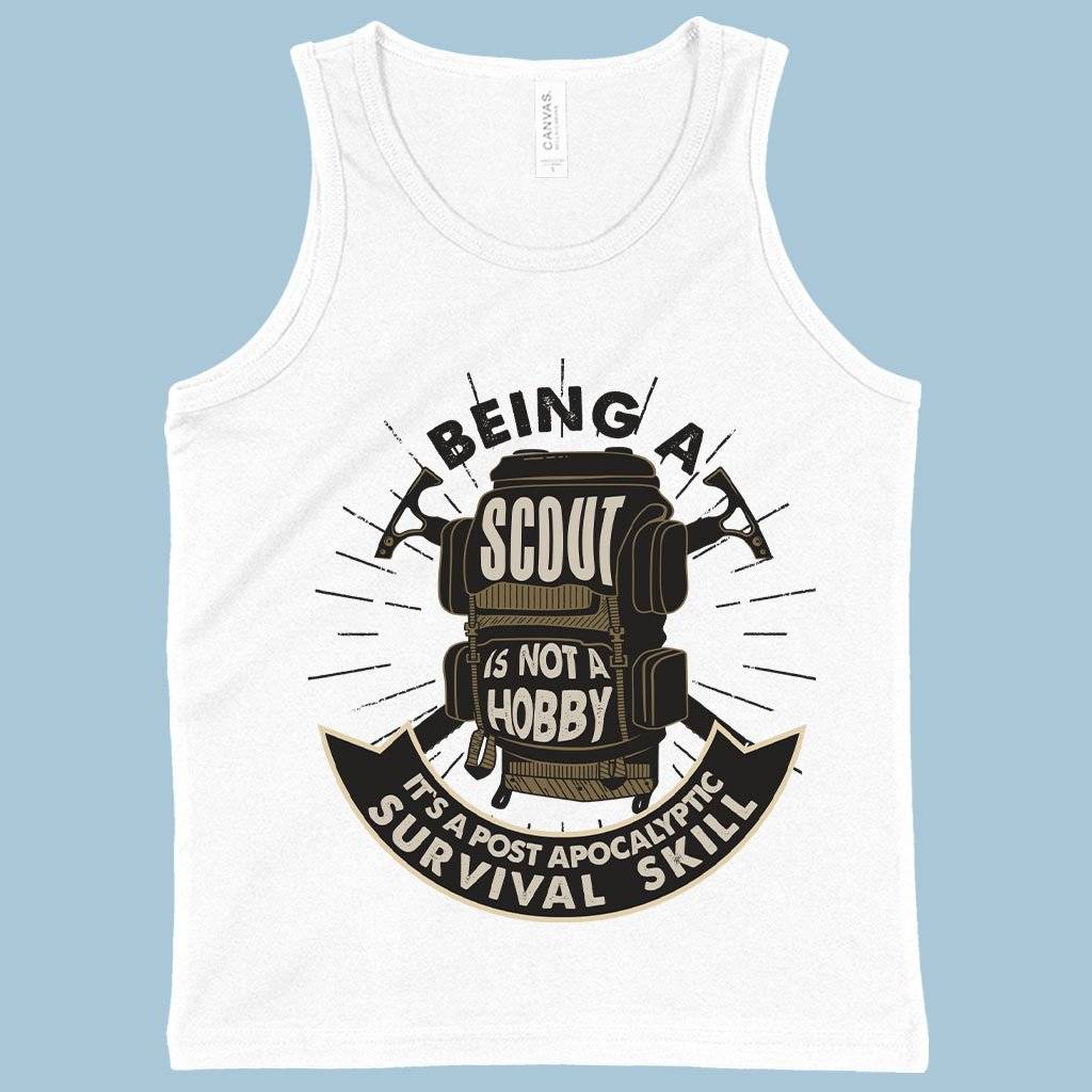 60693-bfc398.jpeg Kids' Being a Scout Is Not a Hobby Tank - Boy Scout Tanks - Scouting Tank Kids & Baby Kids' Clothing Color : White|Neon Blue|Athletic Heather