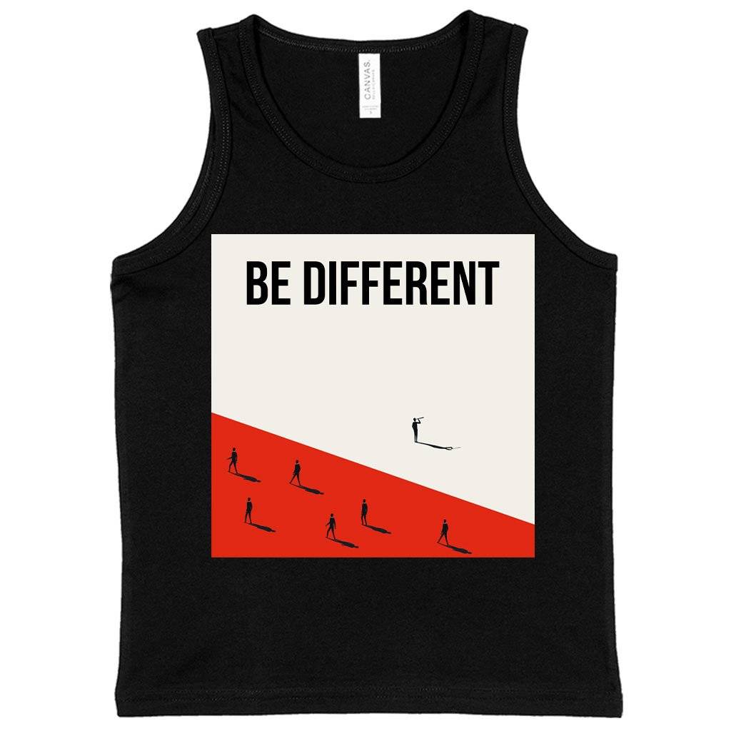 60694-5811b2.jpeg Kids' Be Different Tank - Printed Tanks Kids & Baby Kids' Clothing Color : Black|Athletic Heather|Neon Blue