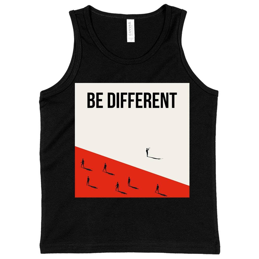 60694-87d50d.jpeg Kids' Be Different Tank - Printed Tanks Kids & Baby Kids' Clothing Color : Black|Athletic Heather|Neon Blue