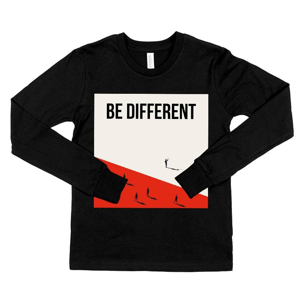60695-d22e48.jpeg Kids' Be Different Long Sleeve T-Shirt - Printed T-Shirts Kids & Baby Kids' Clothing Color : Black|Gray Triblend|Dark Gray Heather