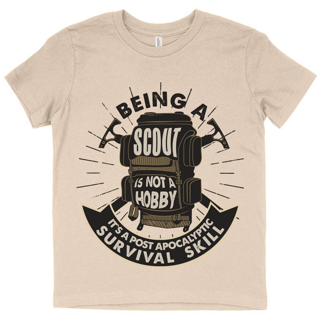 60697-0e5f9f.jpeg Kids' Being a Scout Is Not a Hobby T-Shirt - Boy Scout T-Shirts - Scouting T-Shirt Kids & Baby Kids' Clothing Color : White|Natural|Mustard
