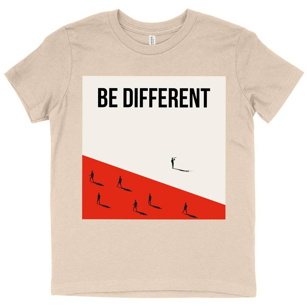60698-f9cc8e.jpeg Kids' Be Different T-Shirt - Printed T-Shirts Kids & Baby Kids' Clothing Color : Pink|Black|Natural