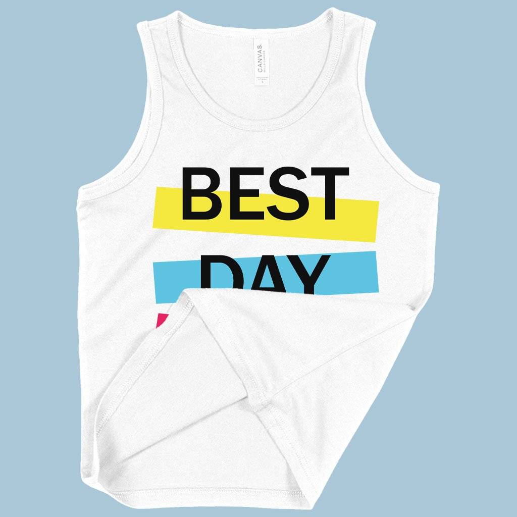 60703-cda094.jpeg Kids' Best Day Ever Tank - Graphic Tanks Kids & Baby Kids' Clothing Color : White|Athletic Heather|Black