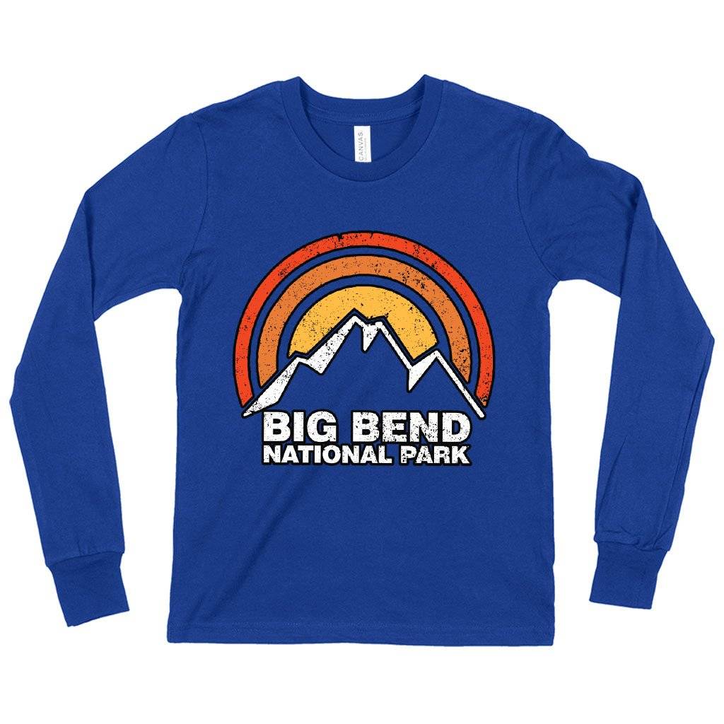 60710-345335.jpeg Kids' Big Bend Long Sleeve T-Shirt - Mountain T-Shirt Kids & Baby Kids' Clothing Color : True Royal Blue|Heather Yellow Gold|Gray Triblend
