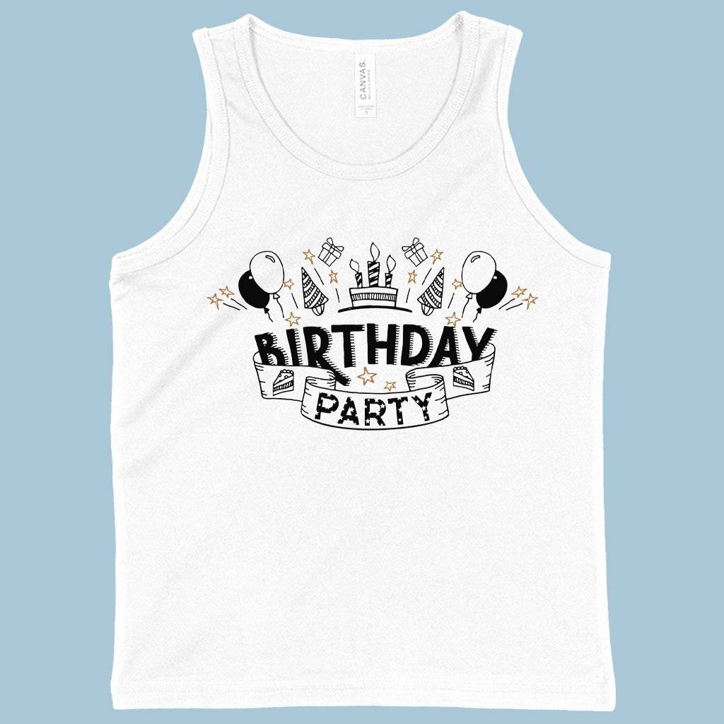 60858-223fe8.jpeg Kids' Birthday Party Tank - Birthday Celebration Tanks Kids & Baby Kids' Clothing Color : White|Neon Blue|Neon Pink
