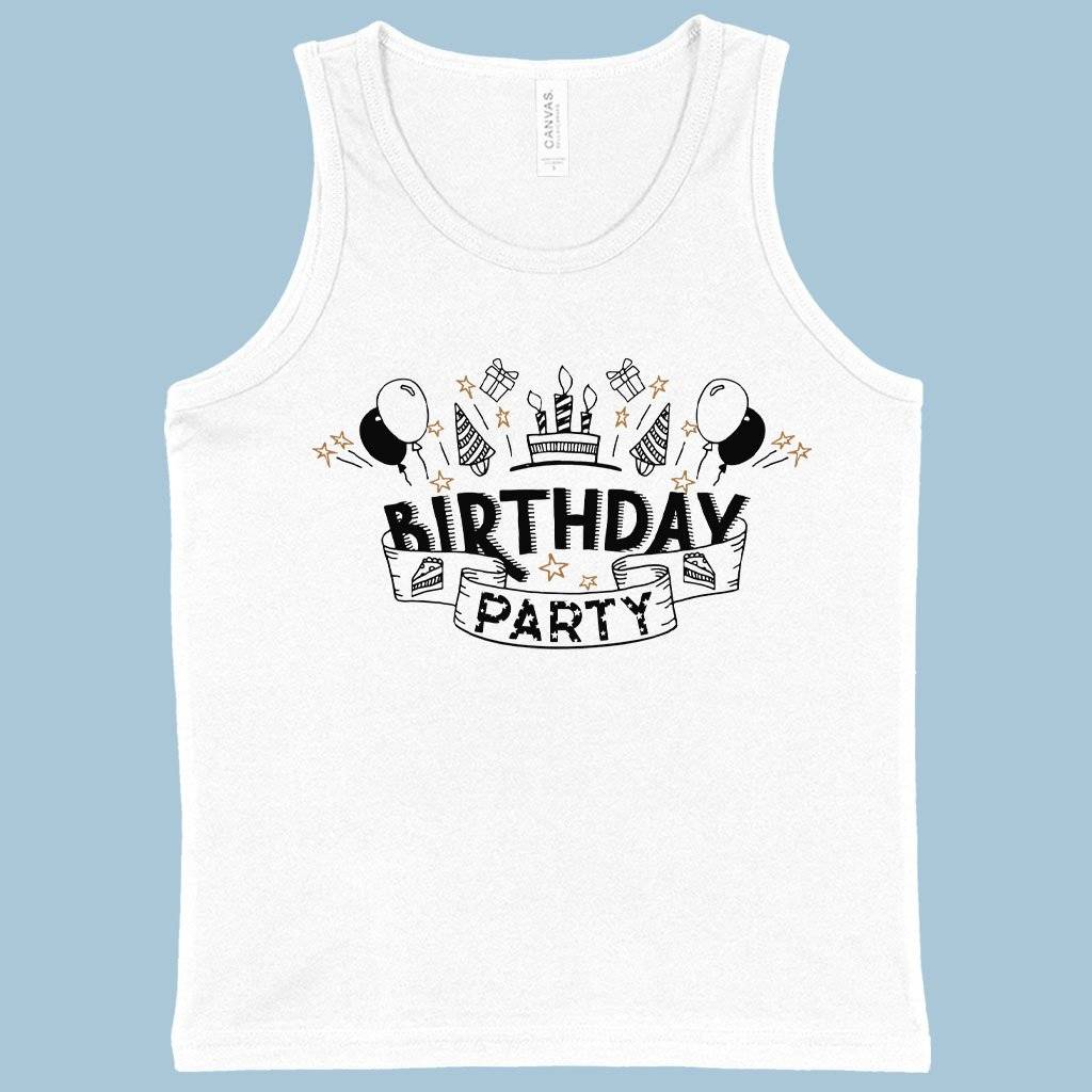 60858-c01a22.jpeg Kids' Birthday Party Tank - Birthday Celebration Tanks Kids & Baby Kids' Clothing Color : White|Neon Blue|Neon Pink