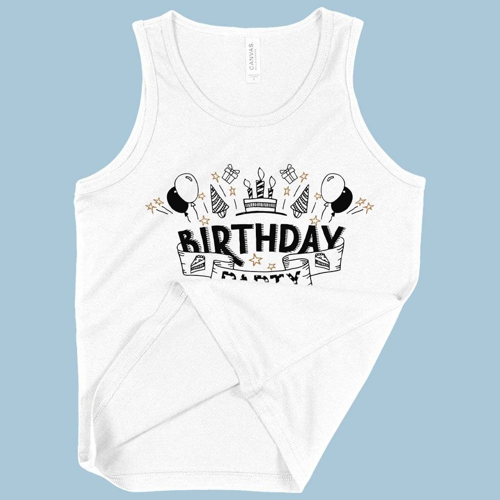60858-c68183.jpeg Kids' Birthday Party Tank - Birthday Celebration Tanks Kids & Baby Kids' Clothing Color : White|Neon Blue|Neon Pink
