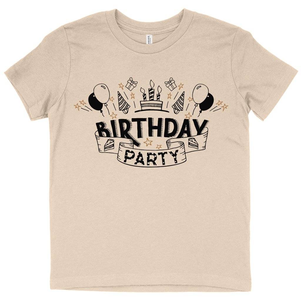60861-4f21ae.jpeg Kids' Birthday Party T-Shirt - Birthday Celebration T-Shirts Kids & Baby Kids' Clothing Color : White|Natural|Pink