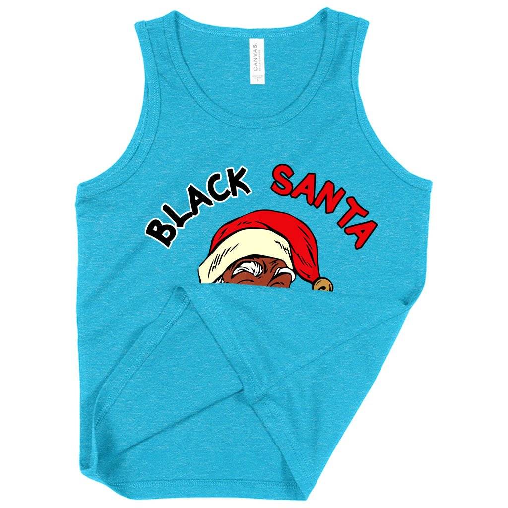60862-604353.jpeg Kids' Black Santa Matters Tank - Black Christmas Tanks Kids & Baby Kids' Clothing Color : Neon Blue|Athletic Heather|White