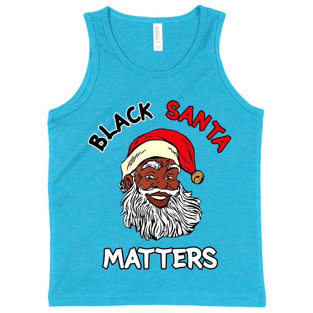 60862-9f91e5.jpeg Kids' Black Santa Matters Tank - Black Christmas Tanks Kids & Baby Kids' Clothing Color : Neon Blue|Athletic Heather|White