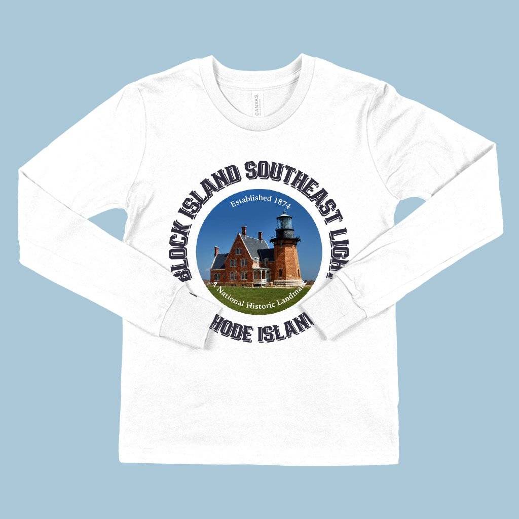 60863-b978d1.jpeg Kids' Block Island Long Sleeve T-Shirt - Rhode Island T-Shirts Kids & Baby Kids' Clothing Color : White|Heather Yellow Gold|Black