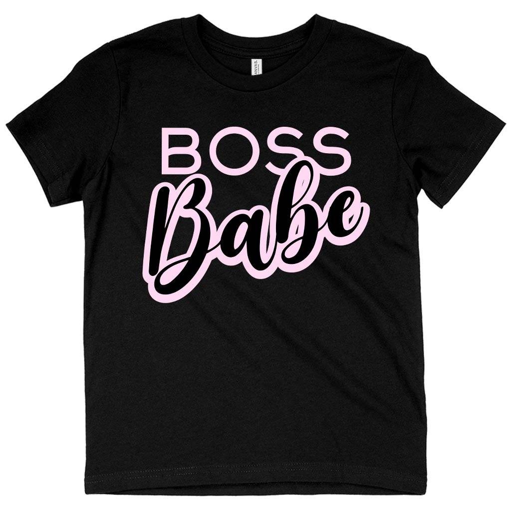 60869-094435.jpeg Kids' Boss Babe Graphic T-Shirt Kids & Baby Kids' Clothing Color : Black|Pink|Natural