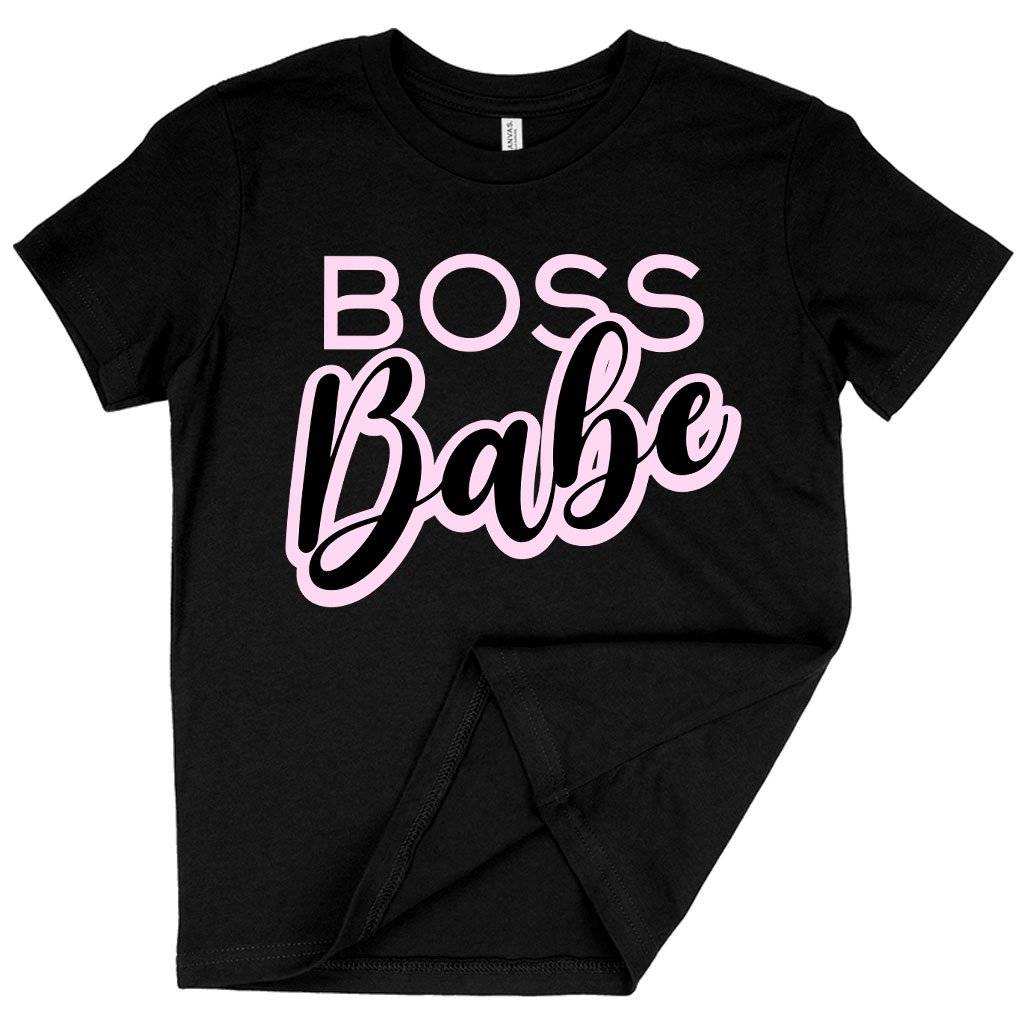 60869-911f78.jpeg Kids' Boss Babe Graphic T-Shirt Kids & Baby Kids' Clothing Color : Black|Pink|Natural