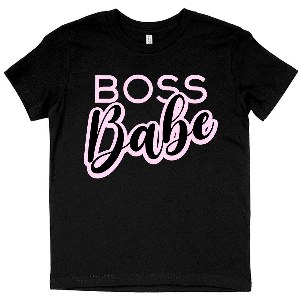 60869-ef5e4b.jpeg Kids' Boss Babe Graphic T-Shirt Kids & Baby Kids' Clothing Color : Black|Pink|Natural