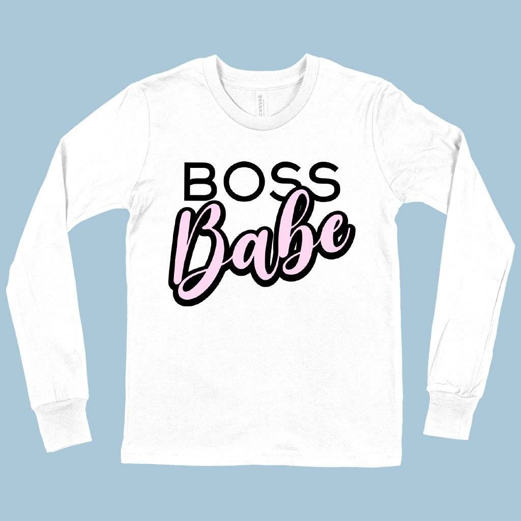 60870-804382.jpeg Kids' Boss Babe Graphic Long Sleeve T-Shirt Kids & Baby Kids' Clothing Color : White|Black|True Royal Blue