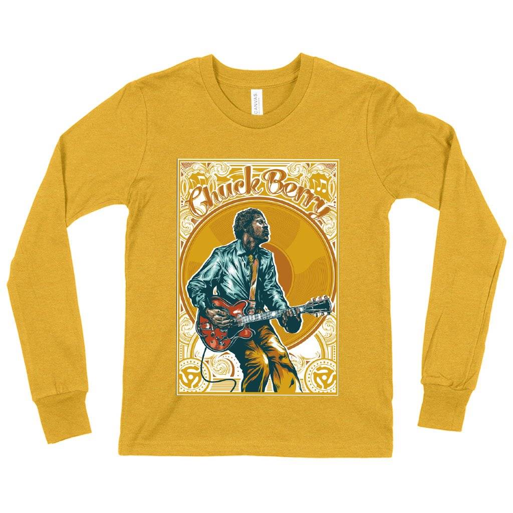 60874-f42b2b.jpeg Kids' Chuck Berry Long Sleeve T-Shirt Kids & Baby Kids' Clothing Color : White|Gray Triblend|Heather Yellow Gold