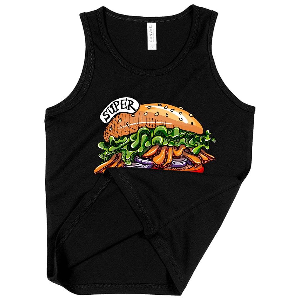 60875-514d91.jpeg Kids' Burger Tank - Cool Food Tanks Kids & Baby Kids' Clothing Color : White|Athletic Heather|Black