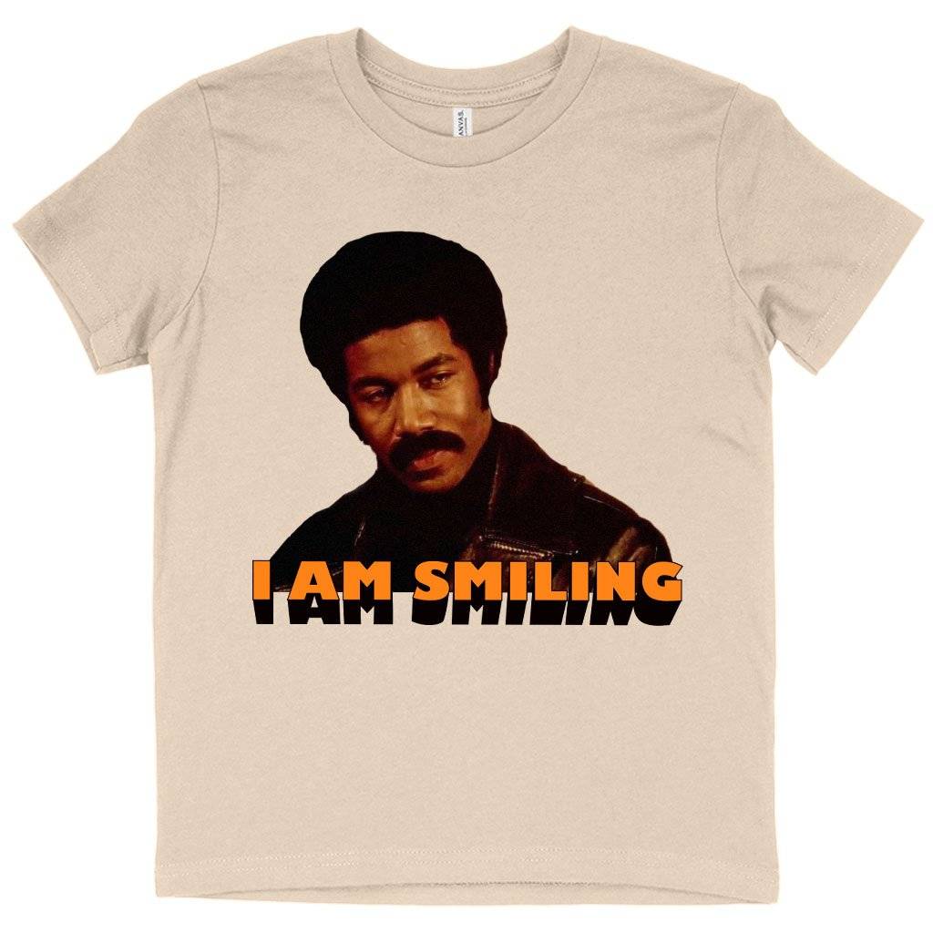 61187-9c2757.jpeg Kids' I Am Smiling T-Shirt - Black Dynamite Funny T-Shirt Kids & Baby Kids' Clothing Color : Columbia Blue|White|Natural