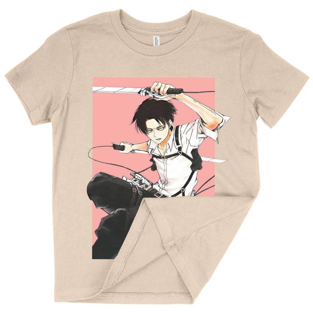 61192-af82f4.jpeg Kids' Levi Ackerman T-Shirt - Best Anime T-Shirts Kids & Baby Kids' Clothing Color : White|Natural|Black