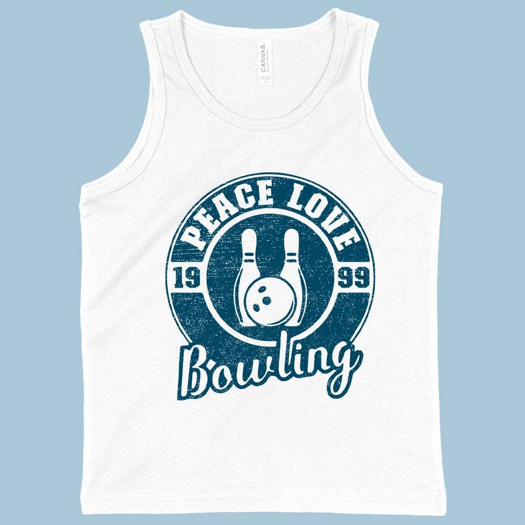 61197-d39365.jpeg Kids' Peace Love Bowling Tank - Bowling Tank Design - Bowling Themed Tanks Kids & Baby Kids' Clothing Color : Neon Blue|Athletic Heather|White