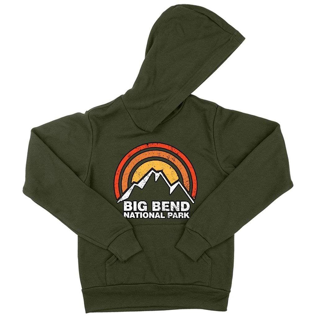 61267-32be2a.jpeg Kids' Sponge Fleece Big Bend Hoodie - Mountain Hoodie Kids & Baby Kids' Clothing Color : Athletic Heather|Military Green|Black