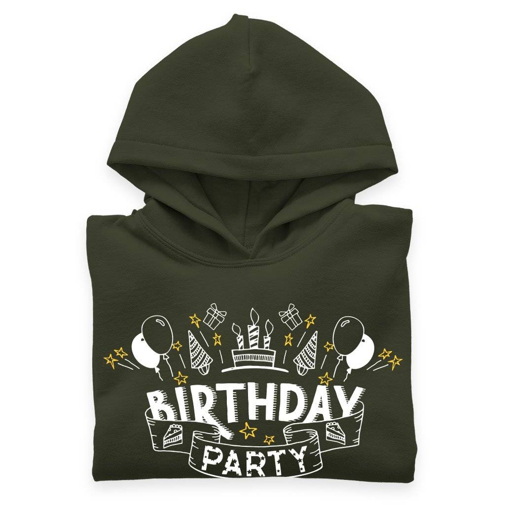 Kids' Sponge Fleece Birthday Party Hoodie - Birthday Celebration Hoodies Kids & Baby Kids' Clothing Color : Athletic Heather|Mauve|Military Green 