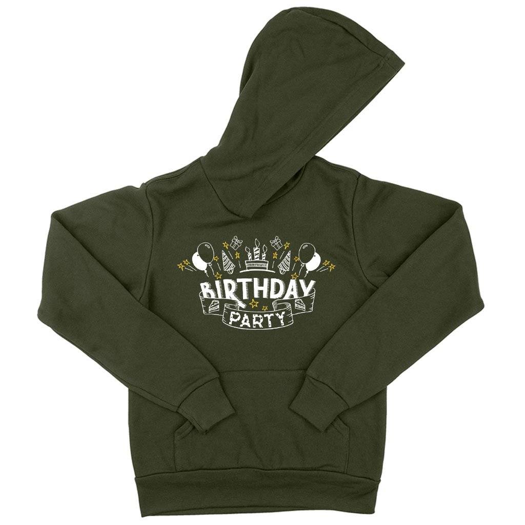 Kids' Sponge Fleece Birthday Party Hoodie - Birthday Celebration Hoodies Kids & Baby Kids' Clothing Color : Athletic Heather|Mauve|Military Green 