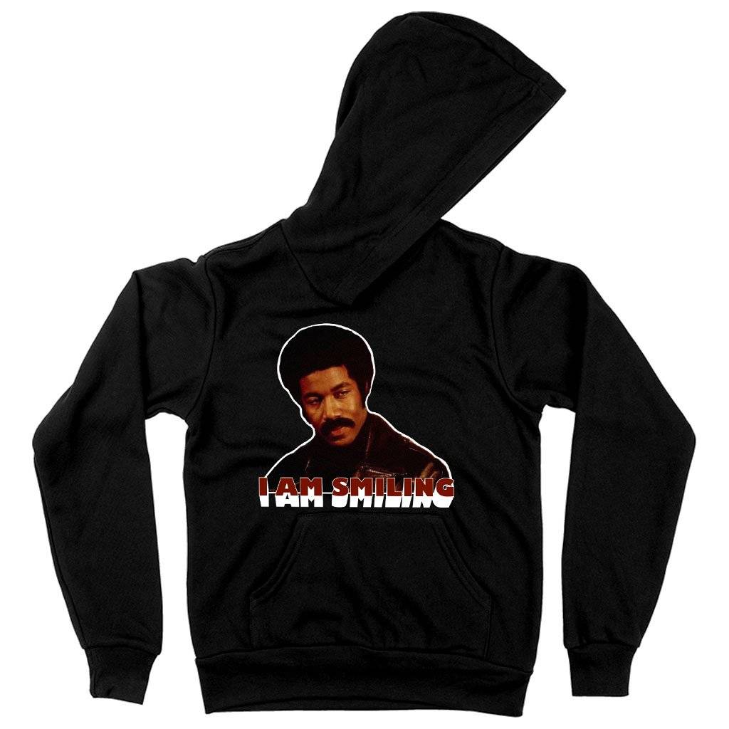61276-aa7905.jpeg Kids' Sponge Fleece I Am Smiling Hoodie - Black Dynamite Funny Hoodie Kids & Baby Kids' Clothing Color : Black|Athletic Heather|Military Green
