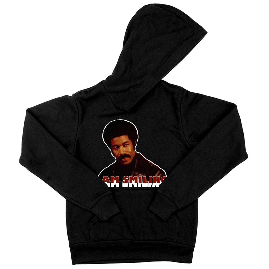 61276-ef0fc5.jpeg Kids' Sponge Fleece I Am Smiling Hoodie - Black Dynamite Funny Hoodie Kids & Baby Kids' Clothing Color : Black|Athletic Heather|Military Green