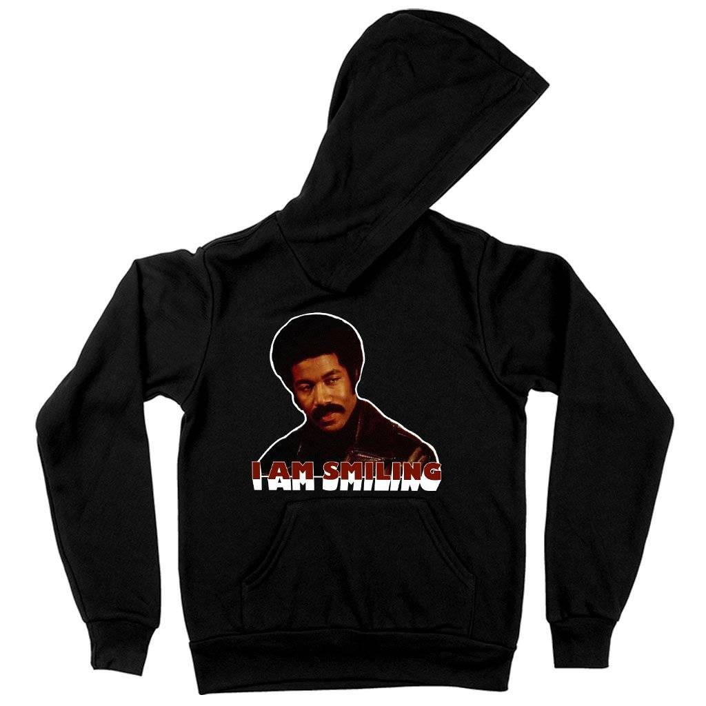 61276-f9badf.jpeg Kids' Sponge Fleece I Am Smiling Hoodie - Black Dynamite Funny Hoodie Kids & Baby Kids' Clothing Color : Black|Athletic Heather|Military Green