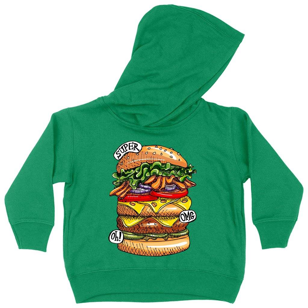 61671-956285.jpeg Toddler Burger Hoodie - Cool Food Hoodies Kids & Baby Toddler Clothing Color : White|Turquoise|Kelly