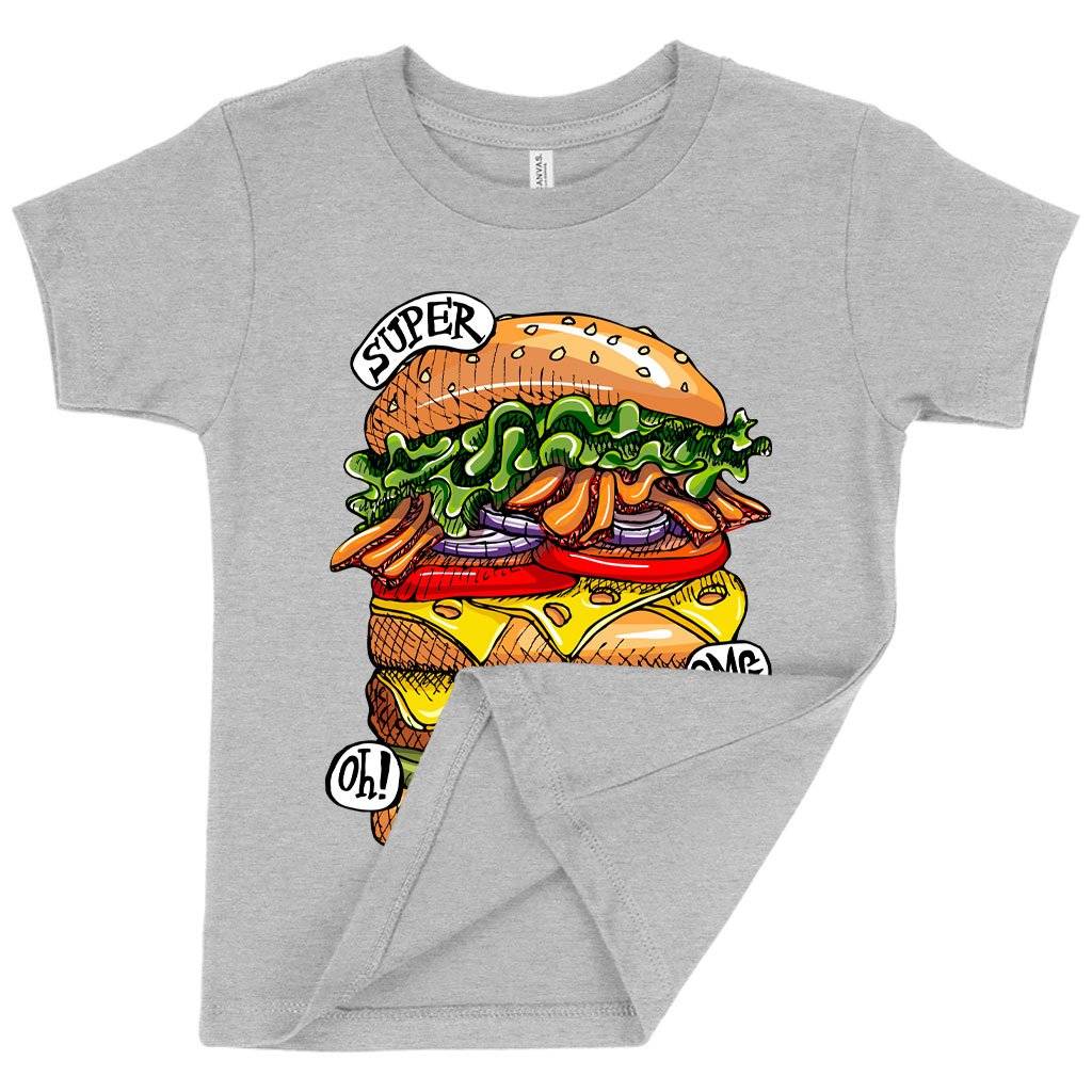 61672-2ff21d.jpeg Toddler Burger T-Shirt - Cool Food T-Shirts Kids & Baby Toddler Clothing Color : Heather Dust|Heather Columbia Blue|Athletic Heather