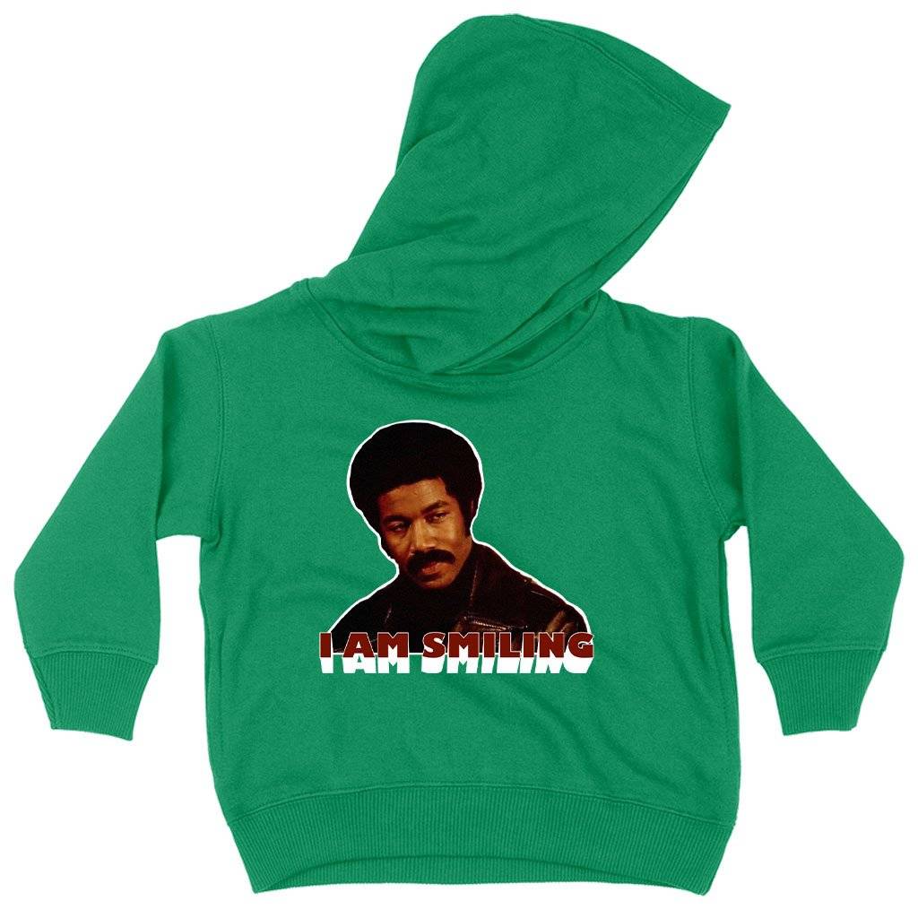 61680-e600b2.jpeg Toddler I Am Smiling Hoodie - Black Dynamite Funny Hoodie Kids & Baby Toddler Clothing Color : Kelly|White|Pink
