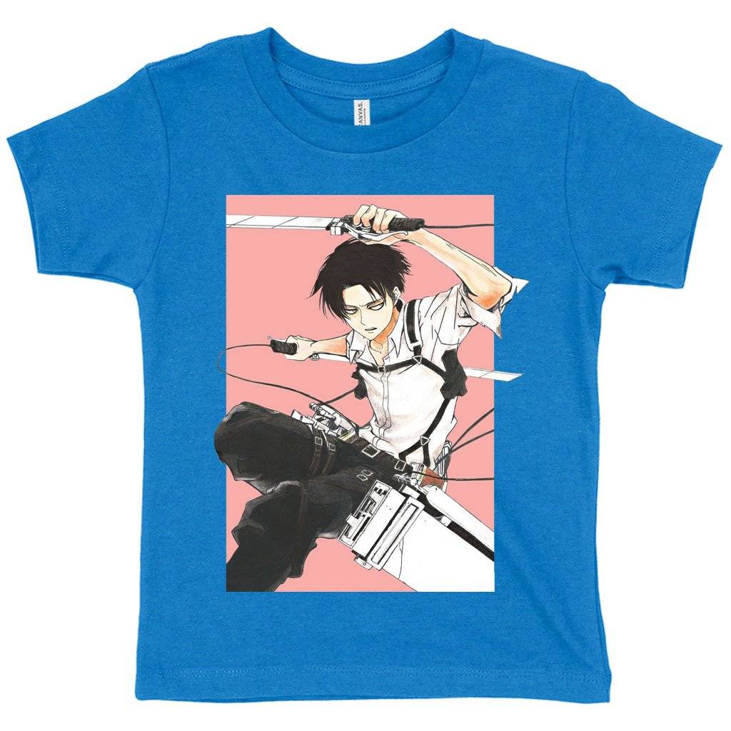 61687-f06d1b.jpeg Toddler Levi Ackerman T-Shirt - Best Anime T-Shirts Kids & Baby Toddler Clothing Color : Athletic Heather|Heather Dust|Heather Columbia Blue