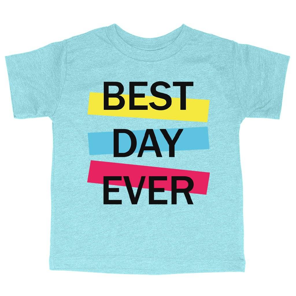 61773-1c3874.jpeg Triblend Toddler Best Day Ever T-Shirt - Graphic Tee Shirts Kids & Baby Toddler Clothing Color : Ice Blue Triblend|Olive Triblend|Peach Triblend