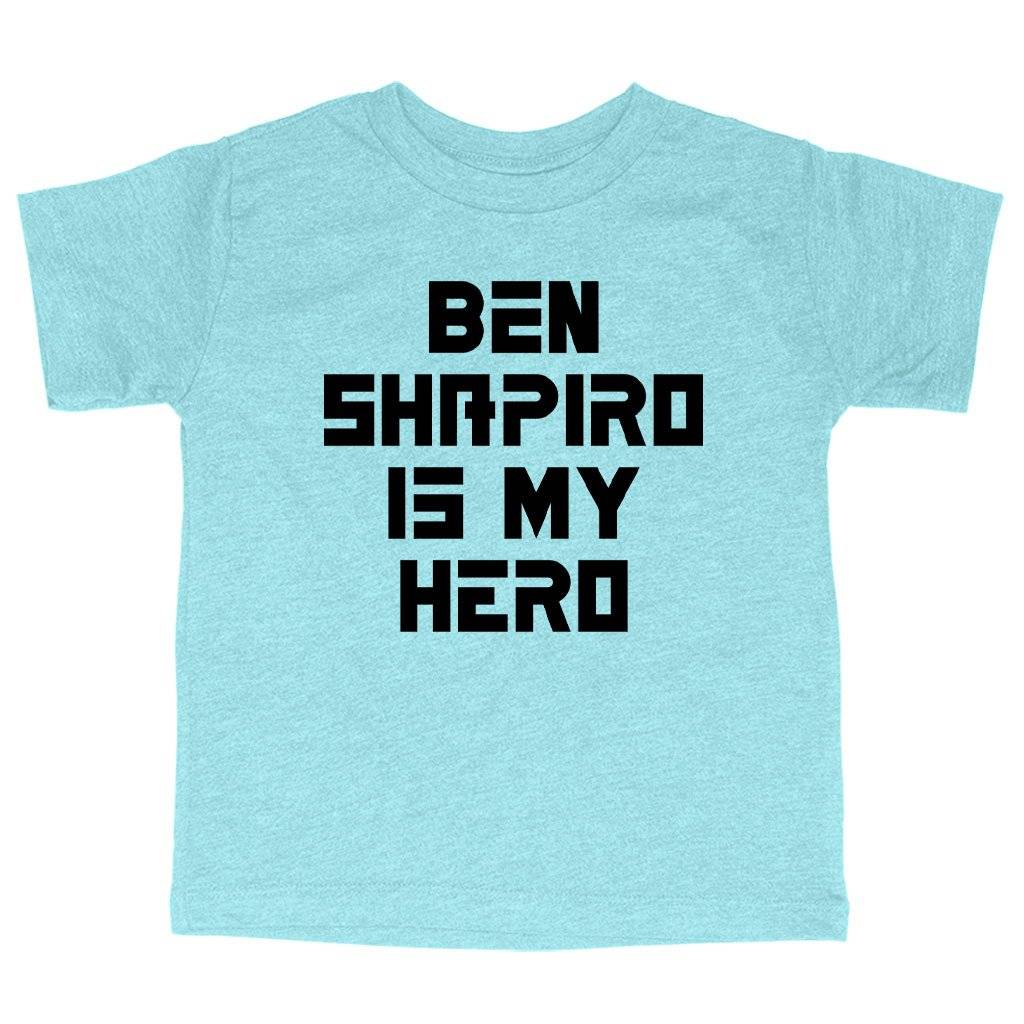 61774-753171.jpeg Triblend Toddler Ben Shapiro Is My Hero T-Shirt - Ben Shapiro T-Shirt - Ben Shapiro Merchandise Kids & Baby Toddler Clothing Color : Ice Blue Triblend|Olive Triblend|Peach Triblend