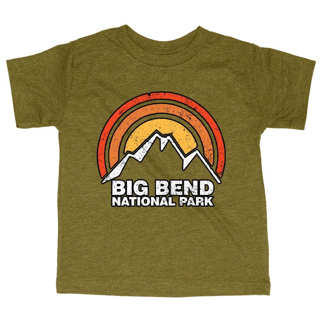 61777-1331a2.jpeg Triblend Toddler Big Bend T-Shirt - Mountain T-Shirt Kids & Baby Toddler Clothing Color : Ice Blue Triblend|Olive Triblend|Peach Triblend