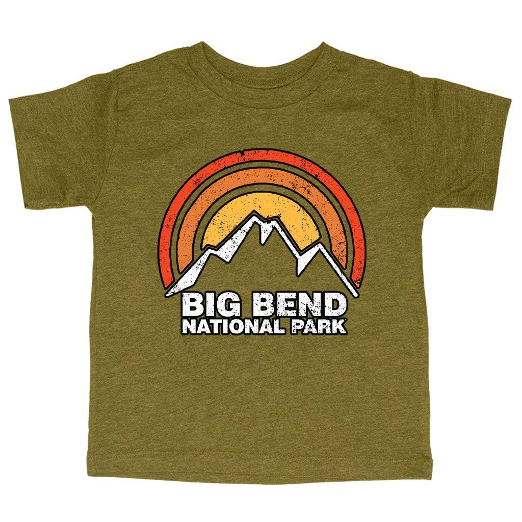 61777-93a82f.jpeg Triblend Toddler Big Bend T-Shirt - Mountain T-Shirt Kids & Baby Toddler Clothing Color : Ice Blue Triblend|Olive Triblend|Peach Triblend