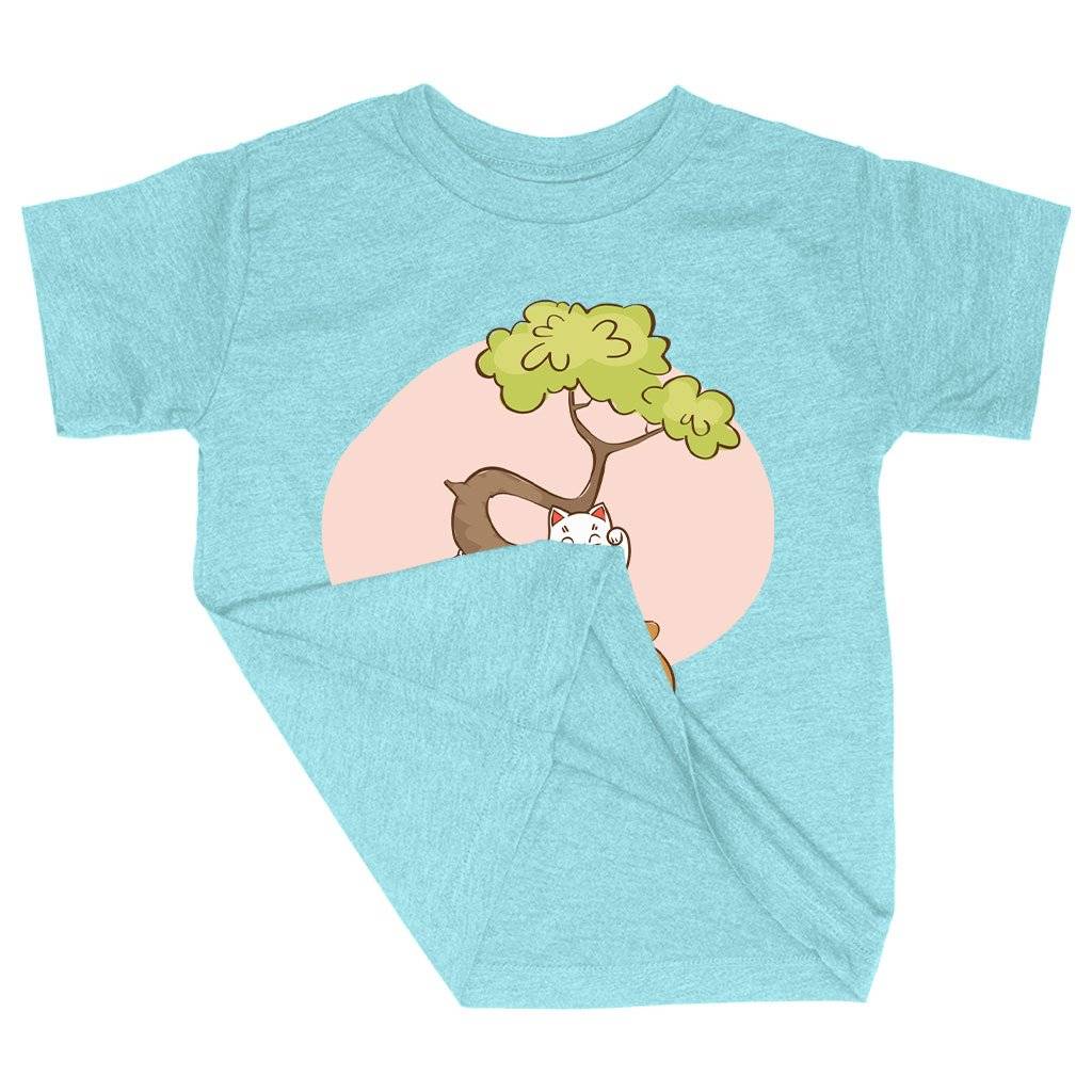 61783-b8ed28.jpeg Triblend Toddler Bonsai T-Shirt - Cat T-Shirts Kids & Baby Toddler Clothing Color : Ice Blue Triblend|Olive Triblend|Peach Triblend