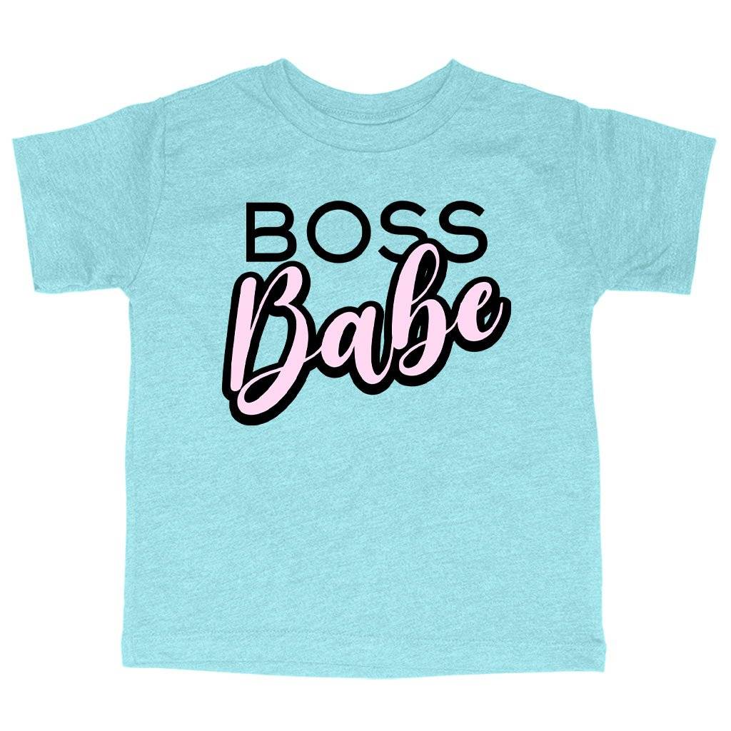 61786-107f40.jpeg Triblend Toddler Boss Babe Graphic T-Shirt Kids & Baby Toddler Clothing Color : Ice Blue Triblend|Olive Triblend|Peach Triblend