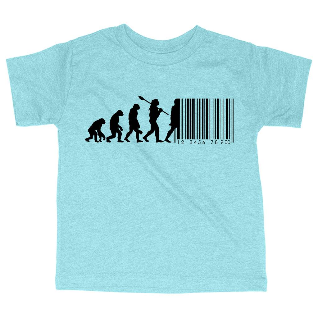 61788-490da0.jpeg Triblend Toddler Human Barcode T-Shirt Kids & Baby Toddler Clothing Color : Ice Blue Triblend|Olive Triblend|Peach Triblend