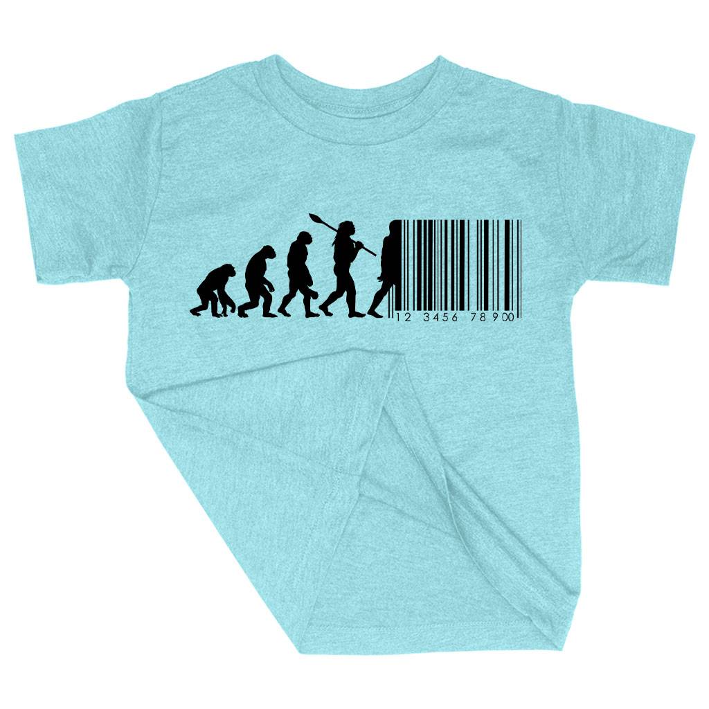 61788-5808d7.jpeg Triblend Toddler Human Barcode T-Shirt Kids & Baby Toddler Clothing Color : Ice Blue Triblend|Olive Triblend|Peach Triblend