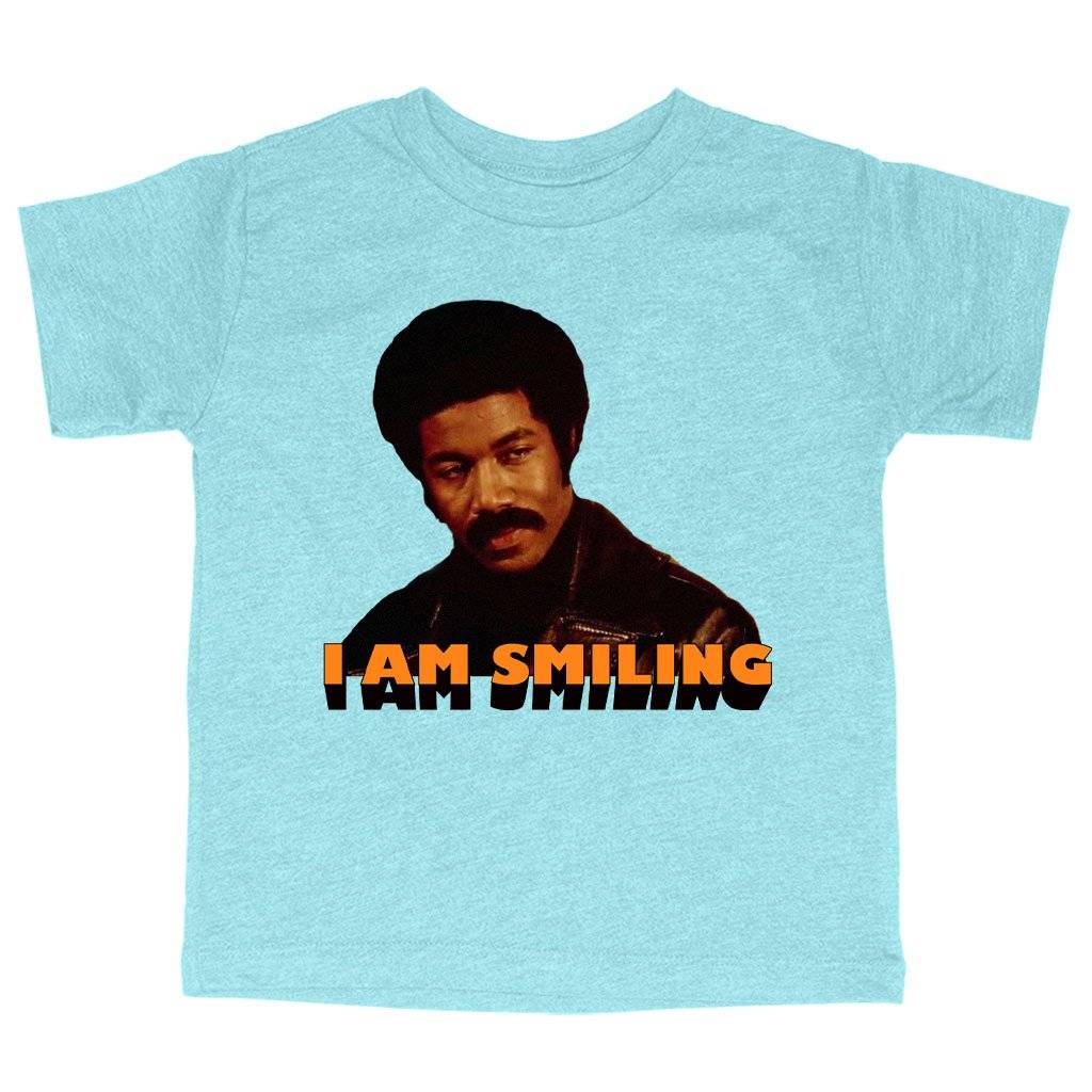 61789-350719.jpeg Triblend Toddler I Am Smiling T-Shirt - Black Dynamite Funny T-Shirt Kids & Baby Toddler Clothing Color : Ice Blue Triblend|Olive Triblend|Peach Triblend