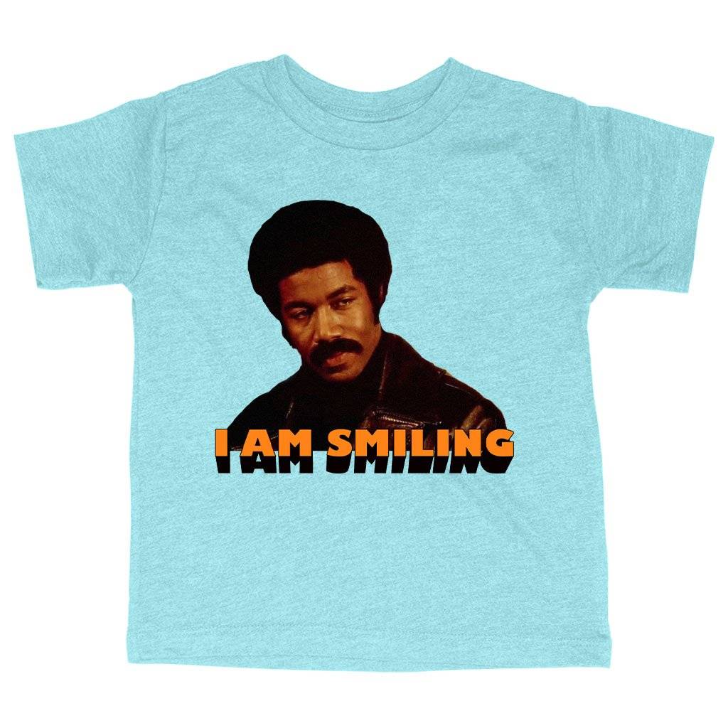 61789-3dd657.jpeg Triblend Toddler I Am Smiling T-Shirt - Black Dynamite Funny T-Shirt Kids & Baby Toddler Clothing Color : Ice Blue Triblend|Olive Triblend|Peach Triblend