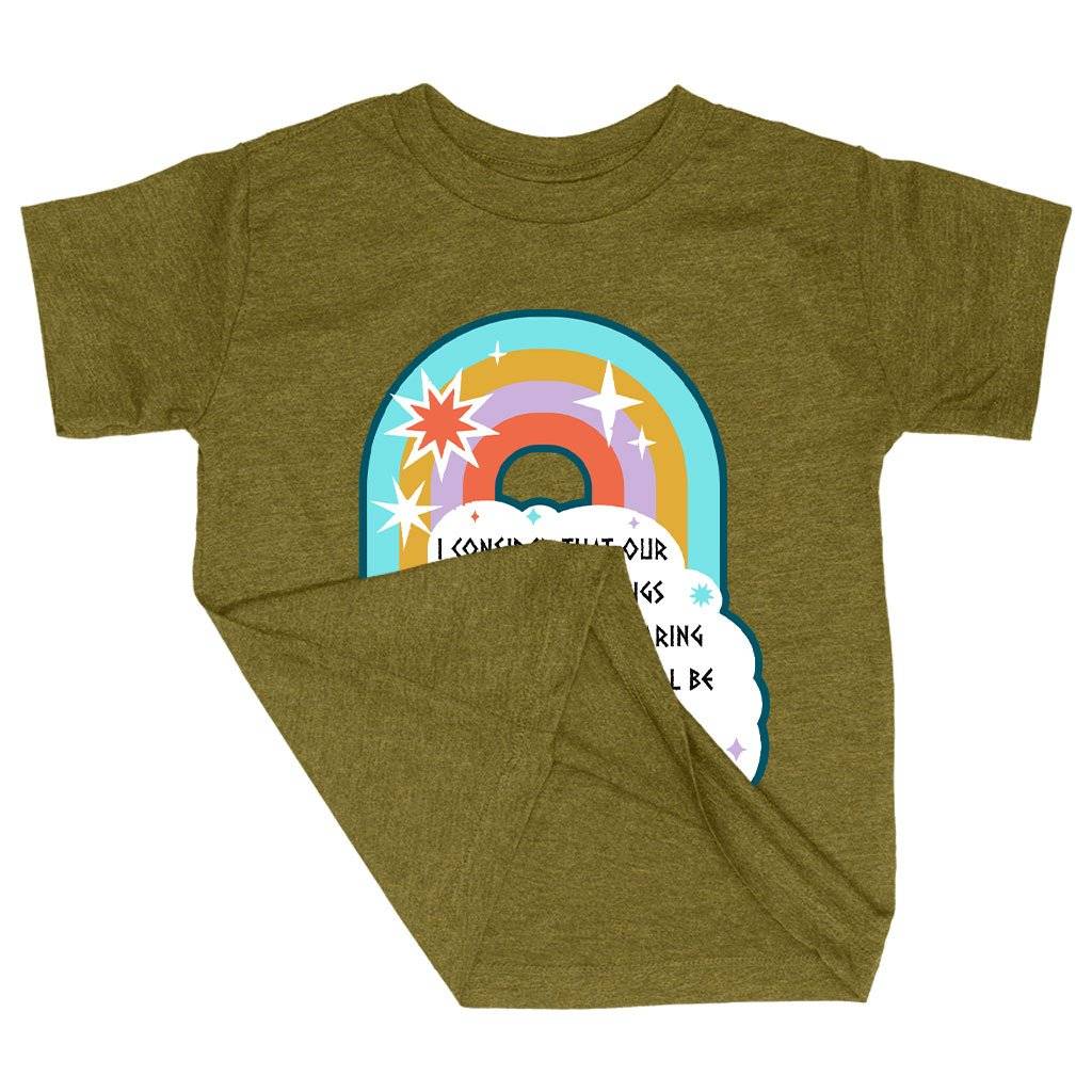 61790-3255f8.jpeg Triblend Toddler I Consider That Our Present Sufferings T-Shirt - Bible Verse T-Shirt Design - Bible Verses Christian T-Shirts Kids & Baby Toddler Clothing Color : Ice Blue Triblend|Olive Triblend|Peach Triblend