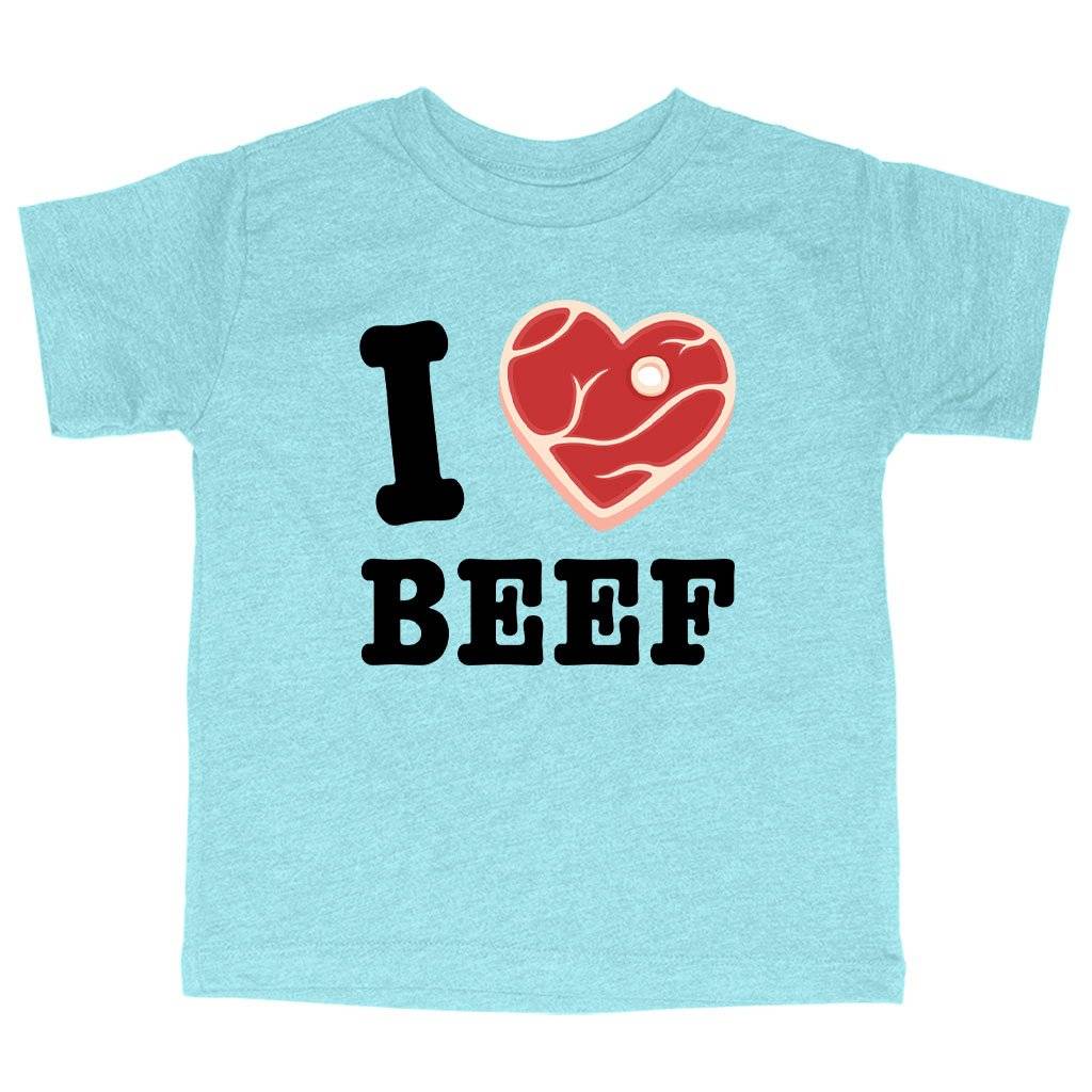 61791-b87eb6.jpeg Triblend Toddler I Love Beef T-Shirt Kids & Baby Toddler Clothing Color : Ice Blue Triblend|Olive Triblend|Peach Triblend