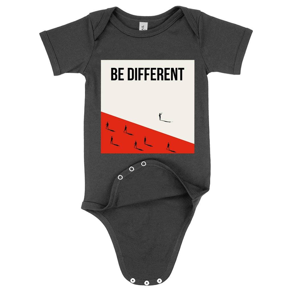 62180-bd3049.jpeg Baby Jersey Be Different Onesie - Printed Onesies Baby Clothing Kids & Baby Color : Heather Dust|Pink|Asphalt