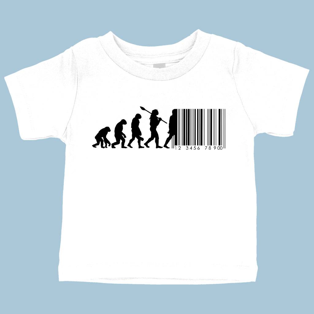 62181-1ebd1c.jpeg Baby Human Barcode T-Shirt Baby Clothing Kids & Baby Color : Yellow|White|Athletic Heather